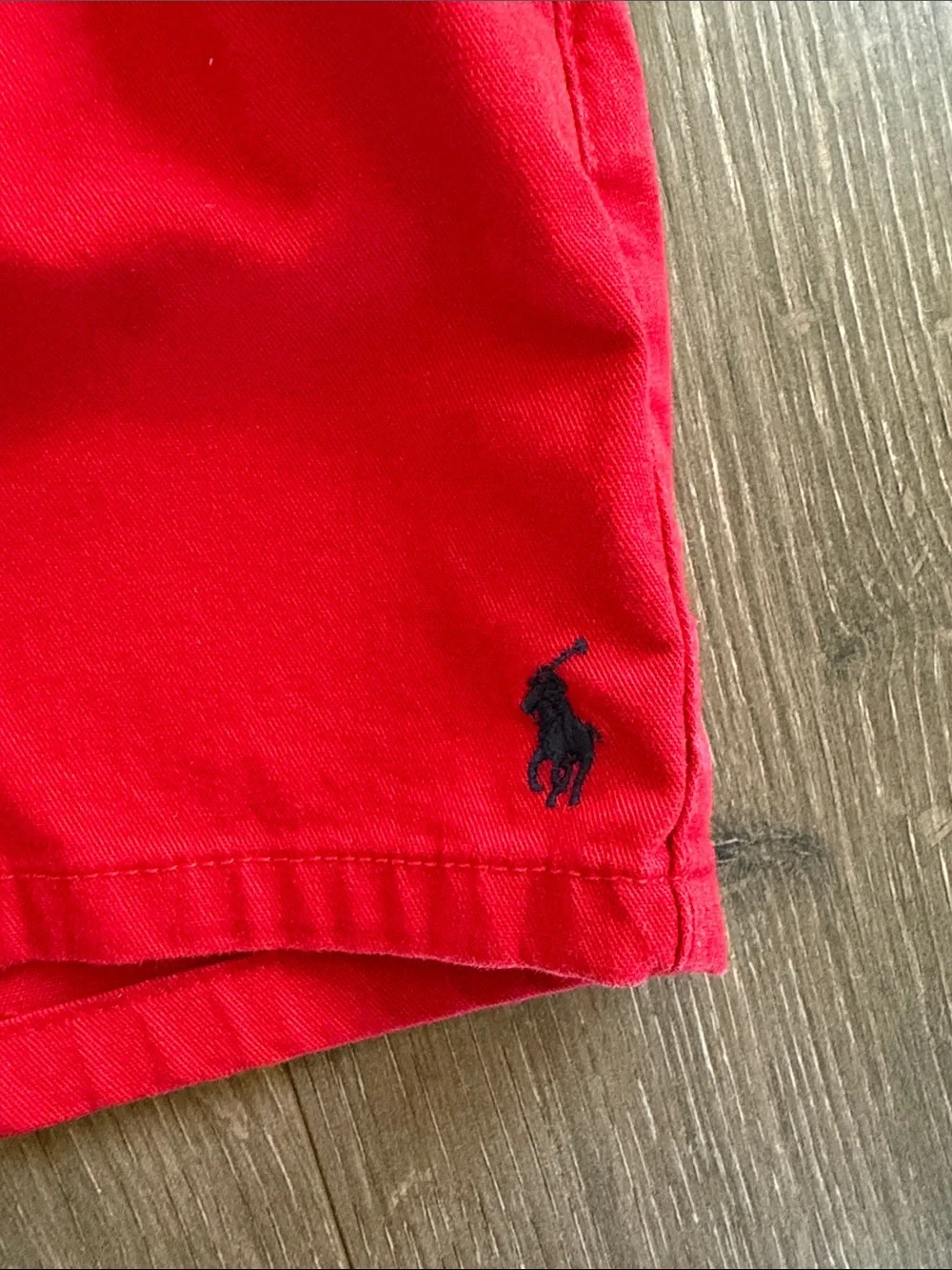 Ralph Lauren Bright Red Elastic Waist Shorts